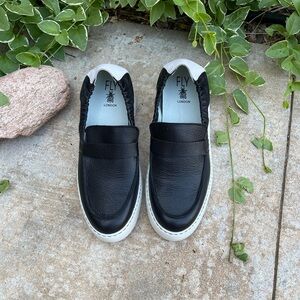 Fly London Platform Wedge. Color Black and White. Size 39